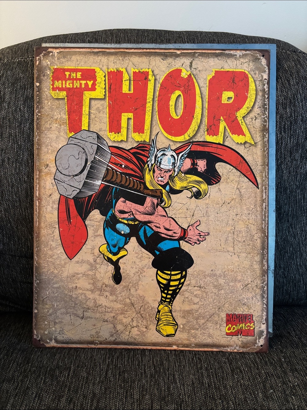 Marvel The Mighty Thor Wall Art - Red, Yellow, Blue, Black